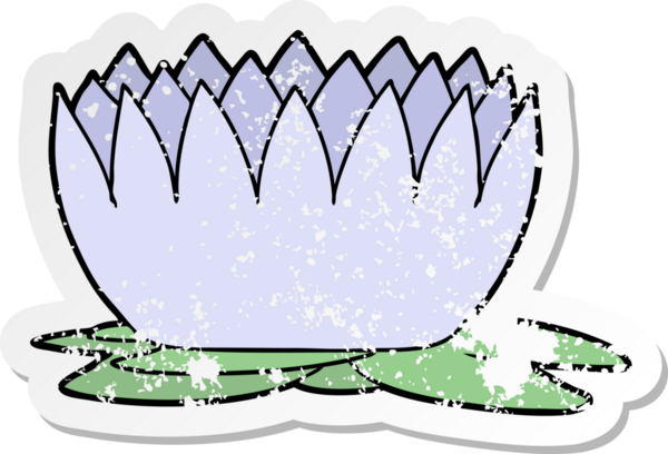 Bir insan tarafından çizilmiş karikatür çıkartması.