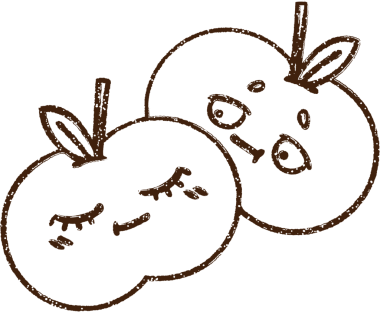 Bir insan tarafından çizilen meyve kömürü.