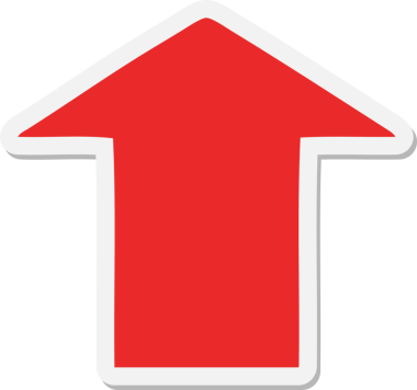 Bir insan tarafından çizilmiş ok karikatürü etiketi