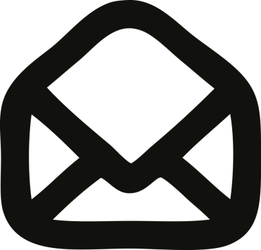 bir insan tarafından çizilmiş zarf harf simgesi