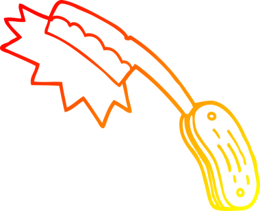 Bir insan tarafından çizilmiş keskin bir çizgi film çizimi.