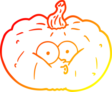 Bir insan tarafından çizilmiş bir çizgi balkabağı çizimi