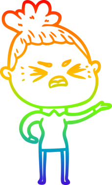 Bir insan tarafından çizilmiş kızgın bir karikatür çizimi.