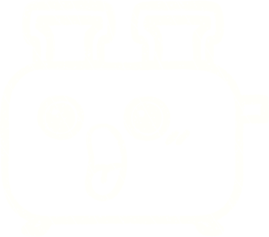 Bir insan tarafından çizilen şok olmuş tost makinesi tebeşiri.