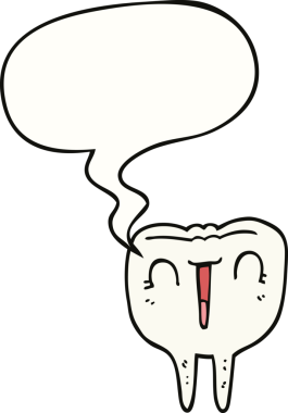 Bir insan tarafından çizilmiş, mutlu dişli çizgi film.