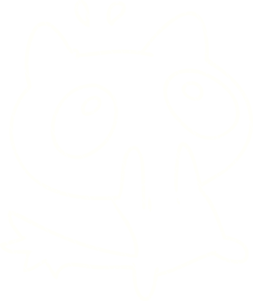 Bir insan tarafından çizilen Kedi Tebeşiri