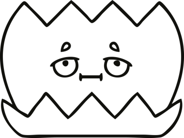 Bir insan tarafından çizilmiş nilüfer çiçeğinin çizgi çizimi.