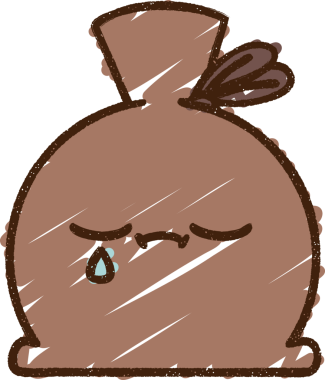 Ağlayan Torba Tebeşiri Bir insan tarafından çizilmiş