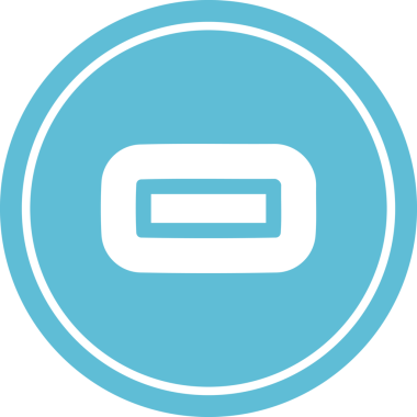 Bir insan tarafından çizilmiş dairesel simge çıkarma sembolü