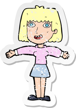 Bir insan tarafından çizilmiş heyecanlı bir karikatürün gerilimli yapıştırması.