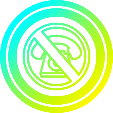 Bir insan tarafından çizilmiş serin gradyan görünümlü soğuk çağırma simgesi yok