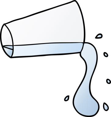 bir insan tarafından çizilmiş soğuk su içeceği.