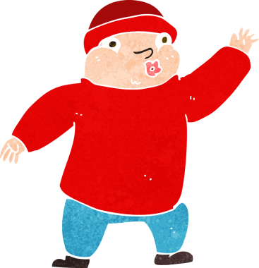 Bir insan tarafından çizilmiş şapkalı bir adam.