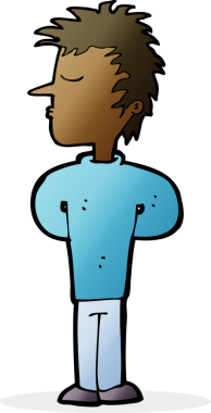 Bir insan tarafından çizilmiş karikatürist.