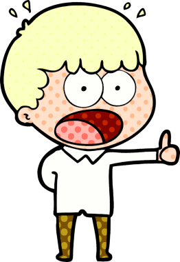 Bir insan tarafından çizilmiş bir karikatür.