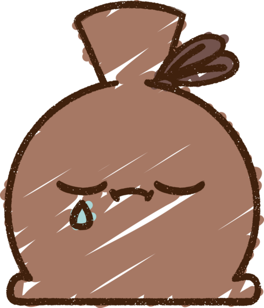 Ağlayan Torba Tebeşiri Bir insan tarafından çizilmiş