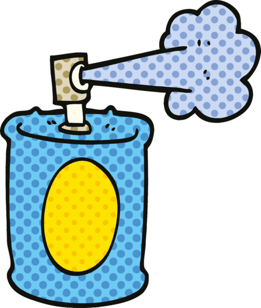 Çizgi roman tarzı sprey boya bir insan tarafından çizilmiş.