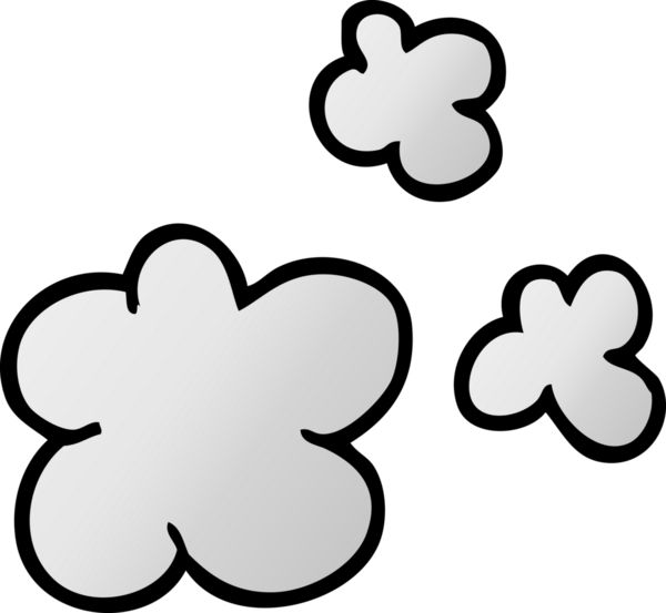 Bir insan tarafından çizilmiş sigara dumanı.