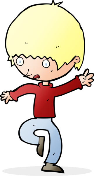 Bir insan tarafından çizilmiş panikleyen bir karikatür.