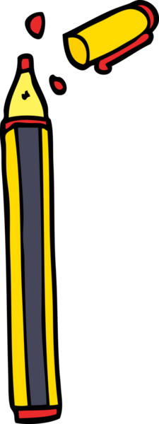 Bir insan tarafından çizilmiş karalama ofis kalemi.