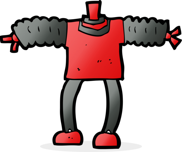 karikatür robot vücudu (bir insan tarafından çizilmiş ve eşleştirilmiş karikatürler)