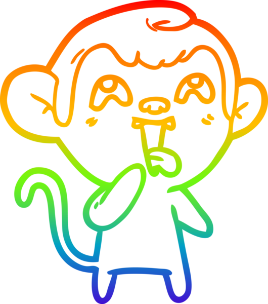 gökkuşağı gradyan çizgisi insan tarafından çizilmiş çılgın bir çizgi maymun çizimi