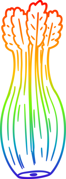 Bir insan tarafından çizilmiş bir sebze çizgi çizimi.