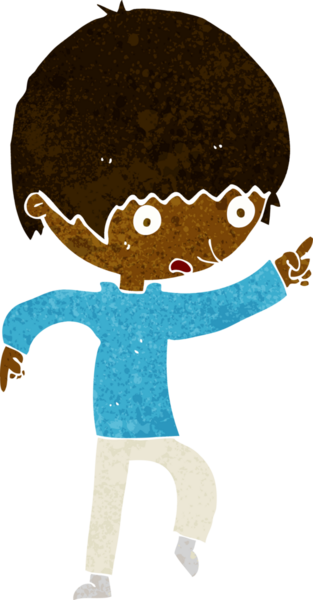 Bir insan tarafından çizilmiş endişeli bir çocuk.