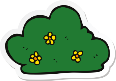 Bir insan tarafından çizilmiş karikatür çiti çıkartması.