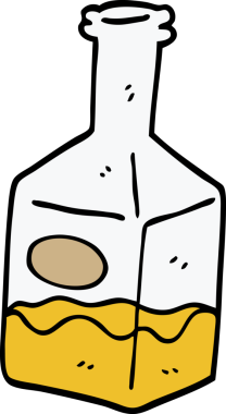 Bir insan tarafından çizilmiş sürahide karalama içeceği.