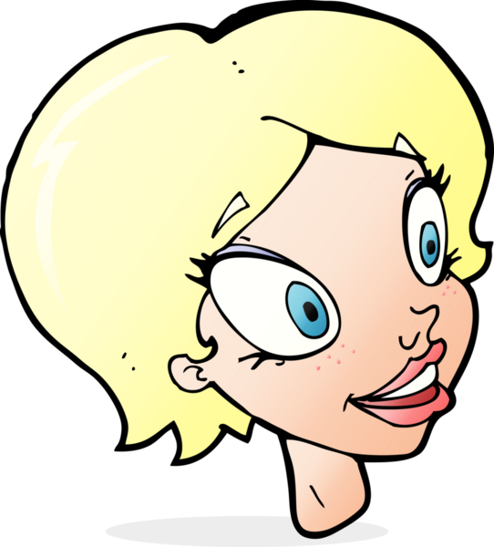 Bir insan tarafından çizilmiş güzel kadın yüzü.