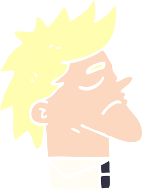 karikatür karalama kibirli adam bir insan tarafından çizilmiş