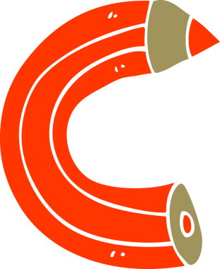 Bir insan tarafından çizilmiş karalama renkli kalem.