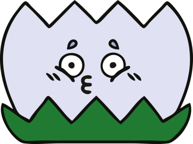 Bir insan tarafından çizilmiş tatlı bir nilüfer çiçeği karikatürü.