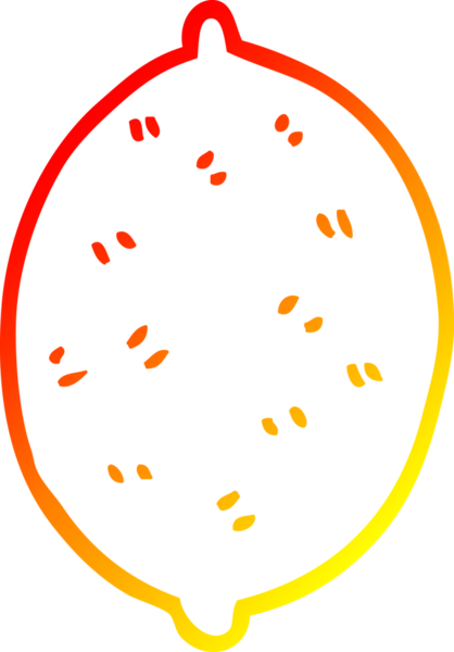 Bir insan tarafından çizilmiş limon meyvesinin sıcak çizgi çizimi