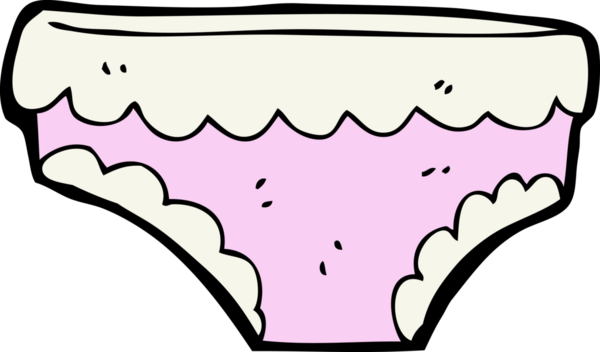 Bir insan tarafından çizilmiş iç çamaşırı.