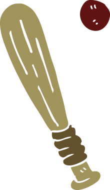 Bir insan tarafından çizilmiş karalama sopası ve top.