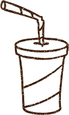 Bir insan tarafından çizilmiş gazoz kömürü.