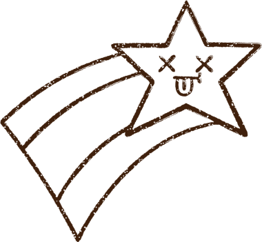 Kayan Yıldız Kömürü Bir insan tarafından çizilmiş