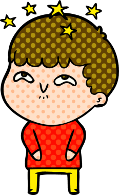 çizgi film bir insan tarafından çizilmiş hayret verici çocuk.