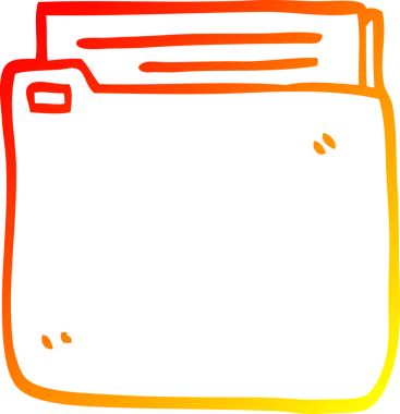 Bir insan tarafından çizilen çizgi film dosyasının sıcak gradyan çizimi