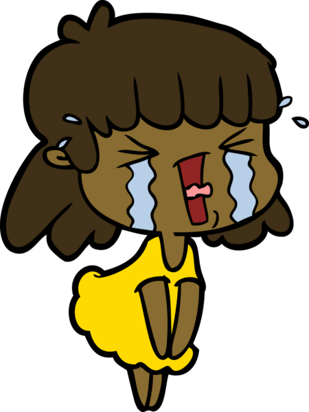 Bir insan tarafından çizilmiş karikatür kadın.