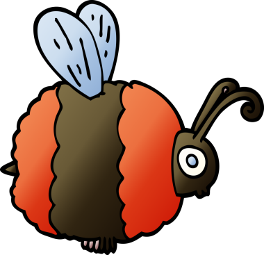 Bir insan tarafından çizilmiş karalama arısı.