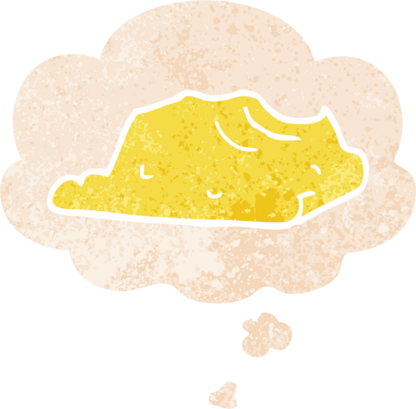 Düşünce baloncuklu çizgi film tereyağı grunge sıkıntılı retro desen bir insan tarafından çizilmiş