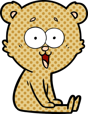 Bir insan tarafından çizilmiş bir çizgi film karakteri.