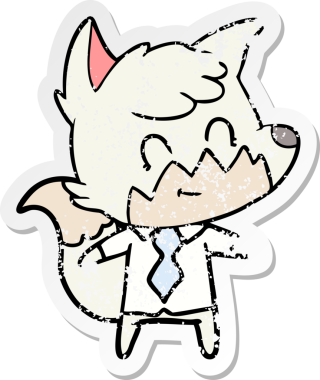 Bir insan tarafından çizilmiş üzgün bir çizgi film çıkartması.