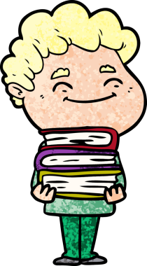 Bir insan tarafından çizilmiş çizgi film dostu bir adam.