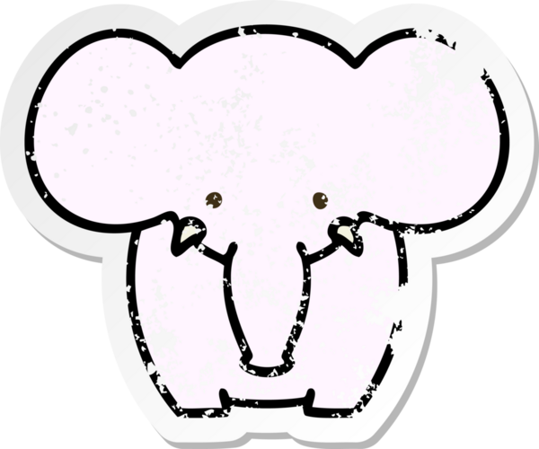 Bir insan tarafından çizilmiş garip bir el çiziminin sıkıntılı çıkartması.