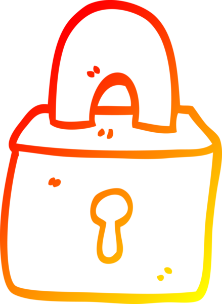 Bir insan tarafından çizilmiş bir çizgi filmin sıcak gradyan çizimi