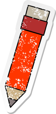 Bir insan tarafından çizilmiş garip bir el çiziminin sıkıntılı çıkartması.